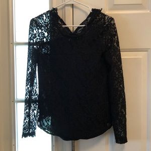 High-necked black Abercrombie top